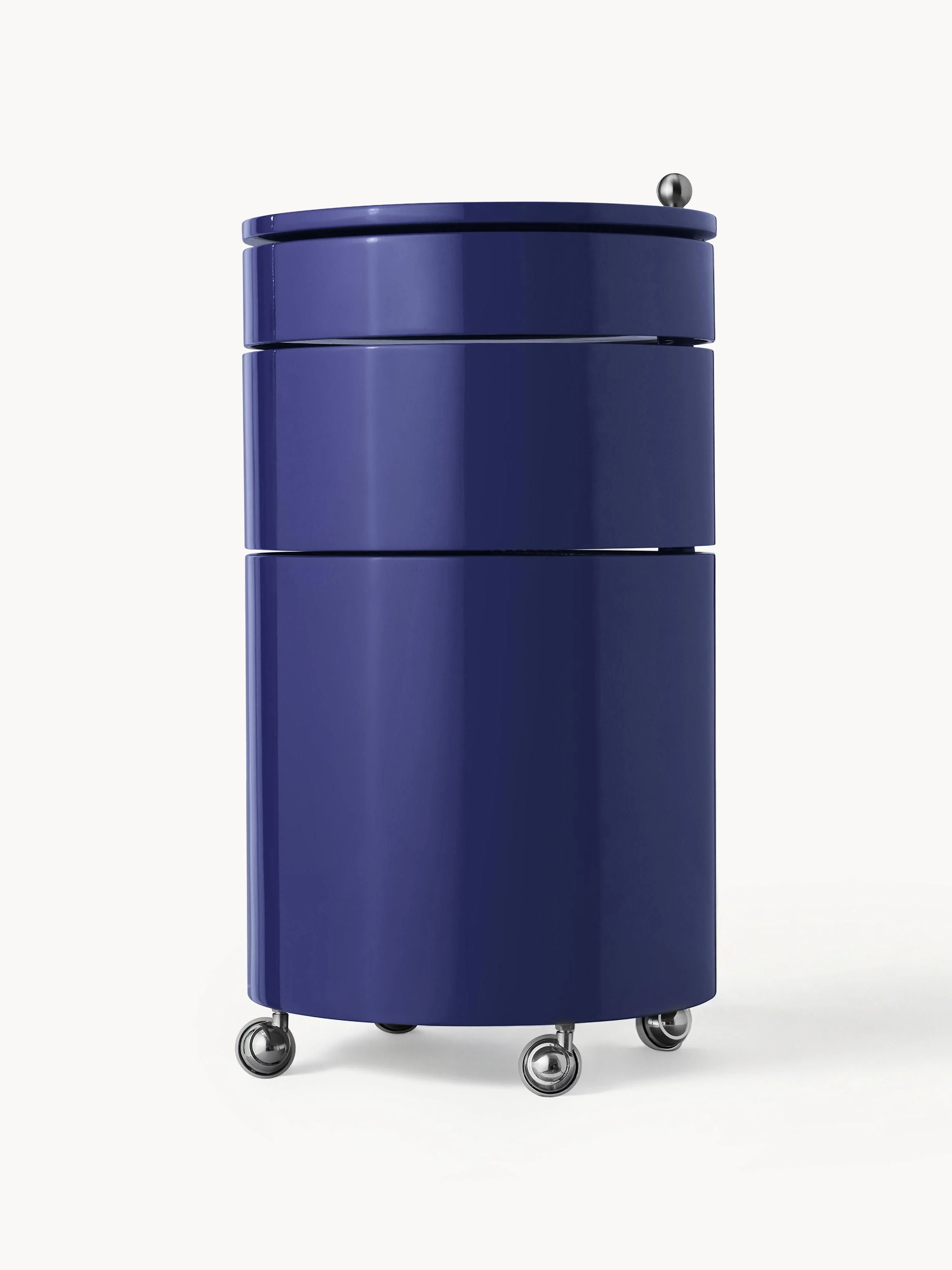 Runder Rollcontainer Barboy, Design Verner Panton