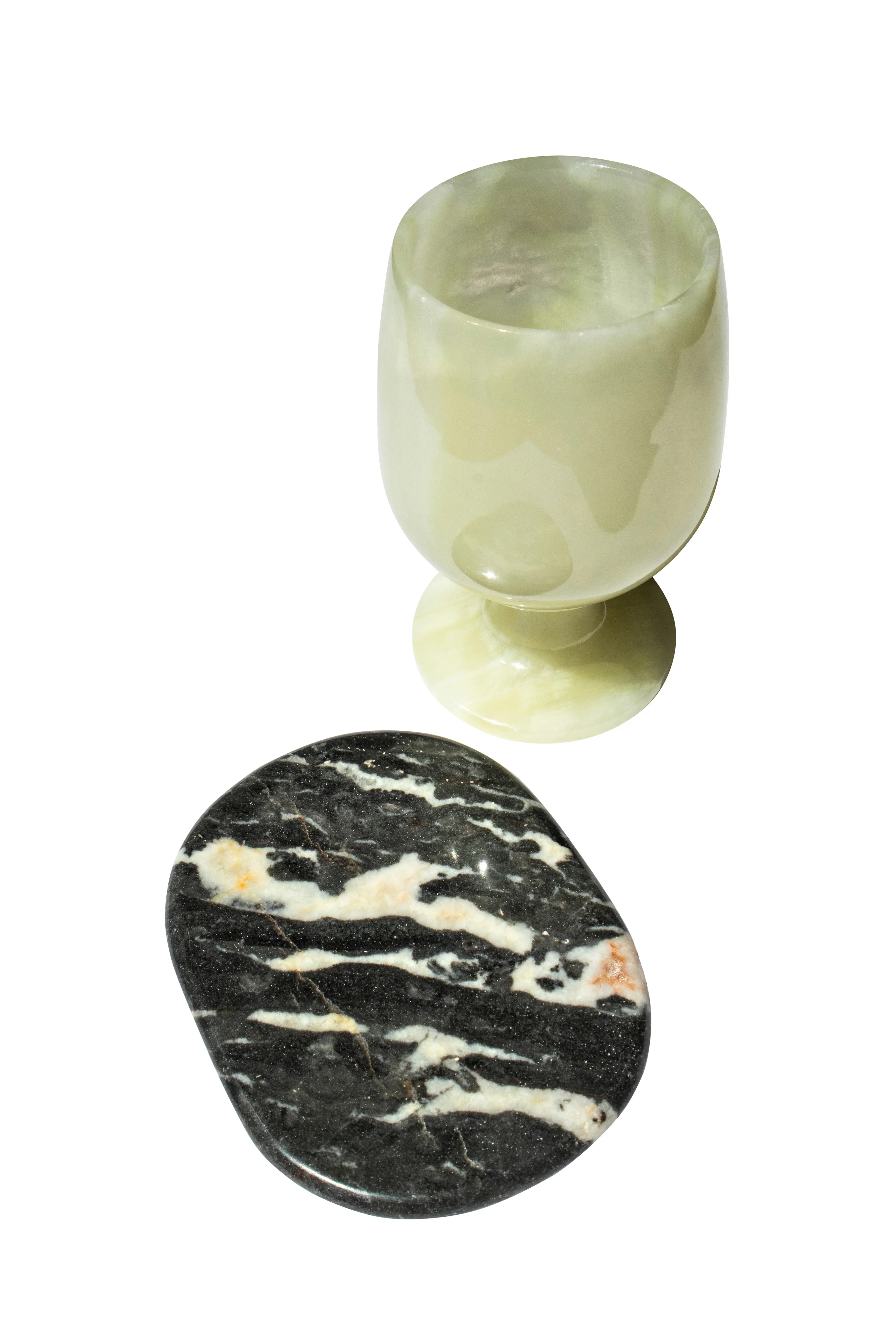 Jade Stone Coaster in Black