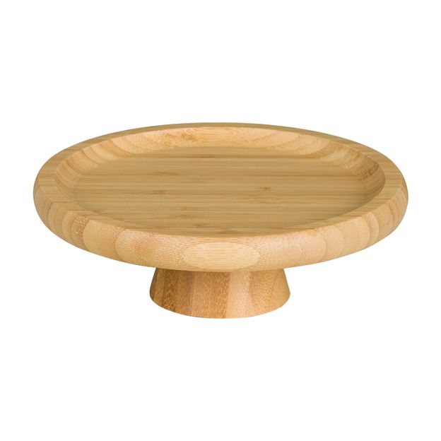 PRATO PARA BOLO COM PÉ 18 CM BAMBOO