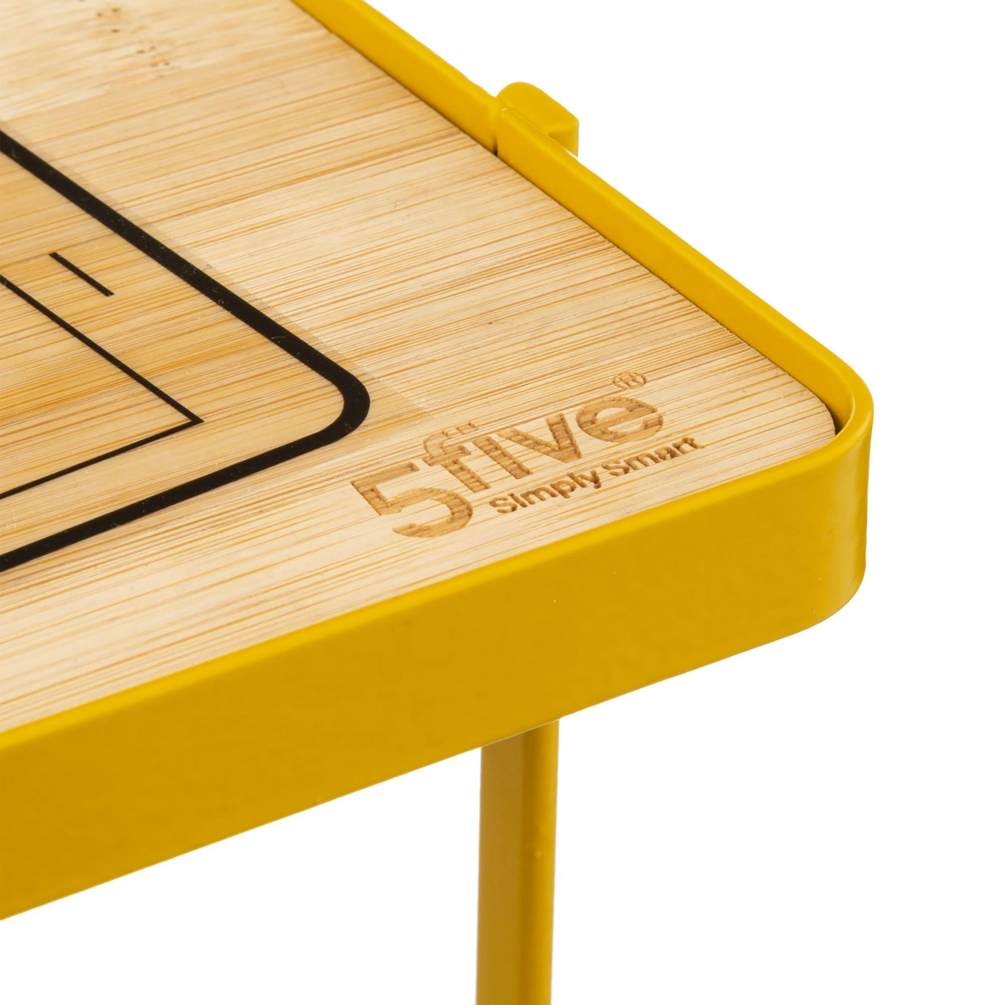 - Dérouleur papier WC avec réserve métal jaune et bois