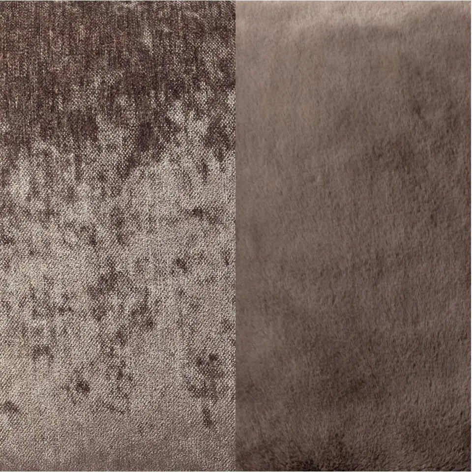 KUSSENSET - 4-delig - Soft Elegance - 45x45 cm - inclusief binnenkussens - taupe