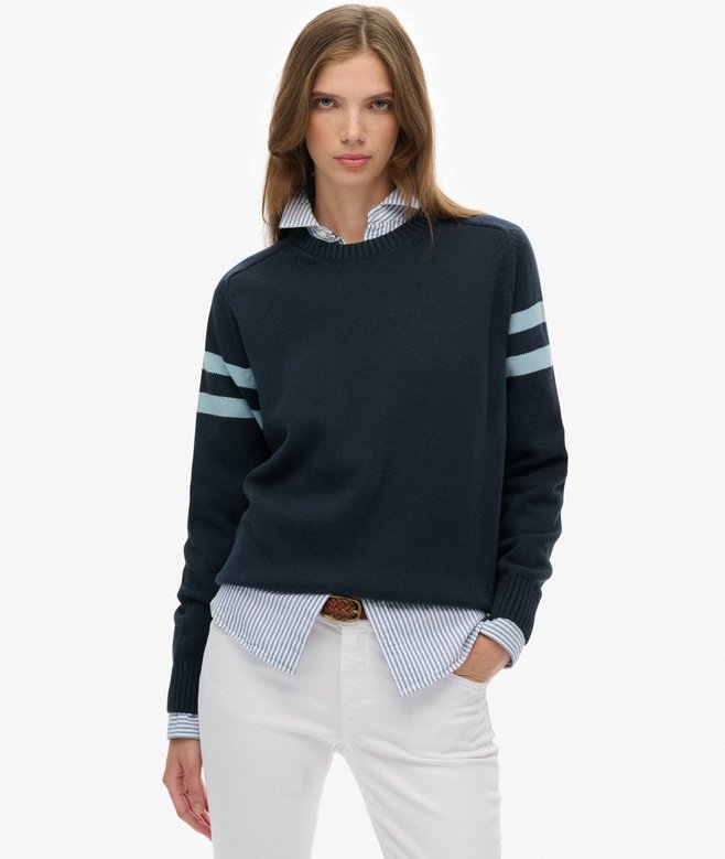 Relaxed Stripe Knitted Jumper
