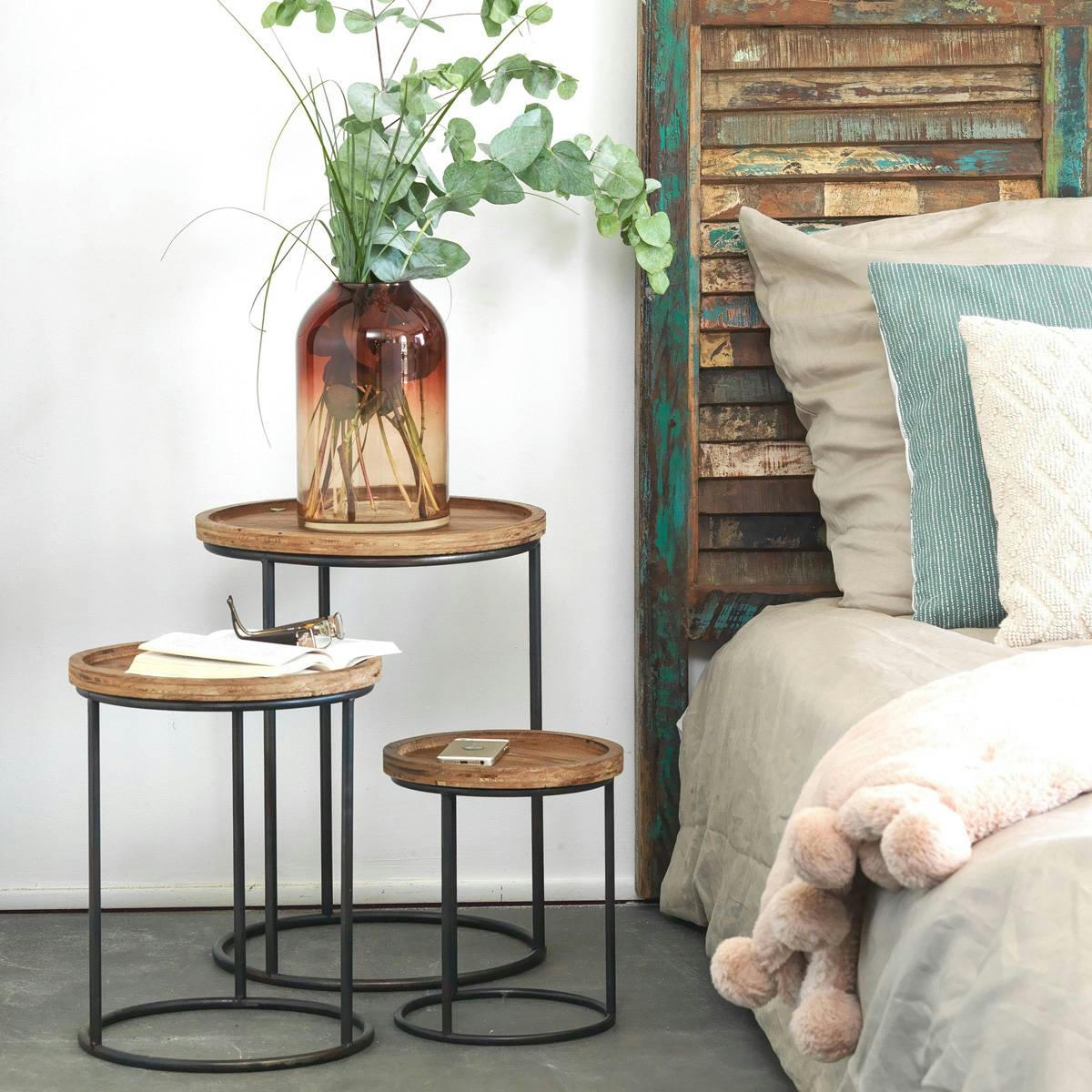 SHADE - Table basse en bois marron 38.5 cm