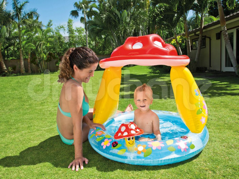 Basenik dla dzieci, muchomor, Intex, 102x89 cm