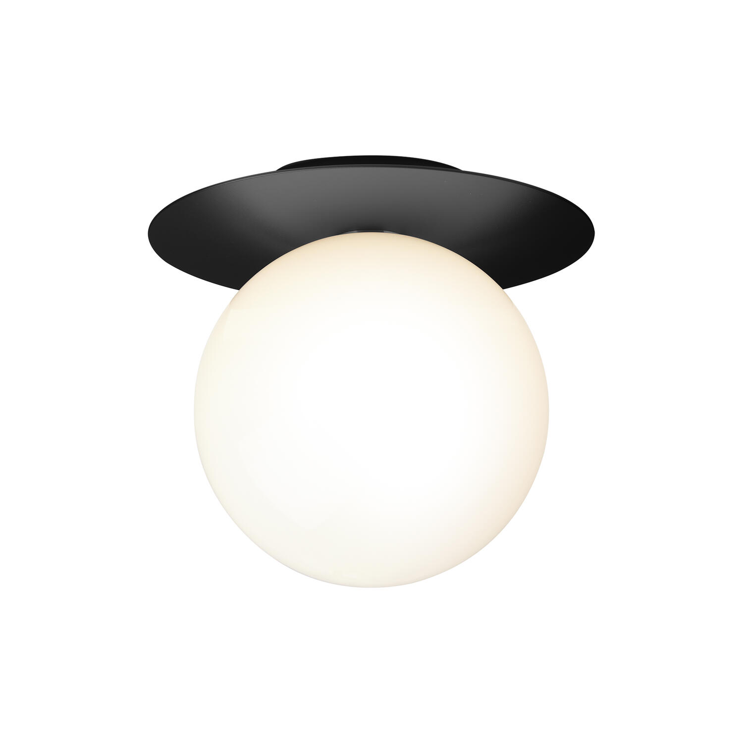 Liila 1 Large Wall Lamp, black/opal