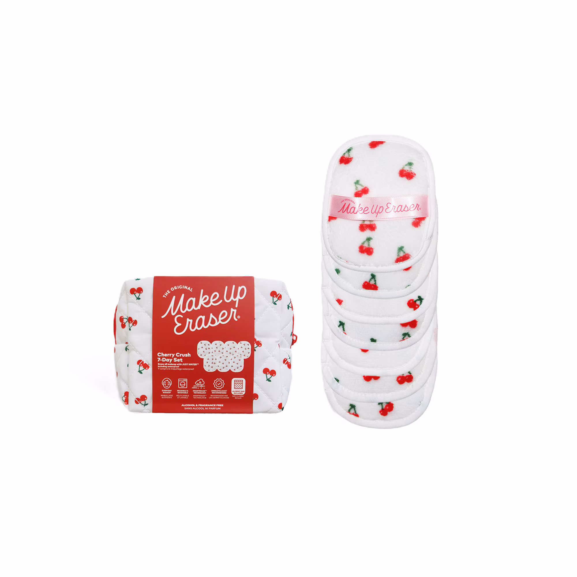 ACCESSOIRESServiette démaquillante réutilisable - cherry crush
