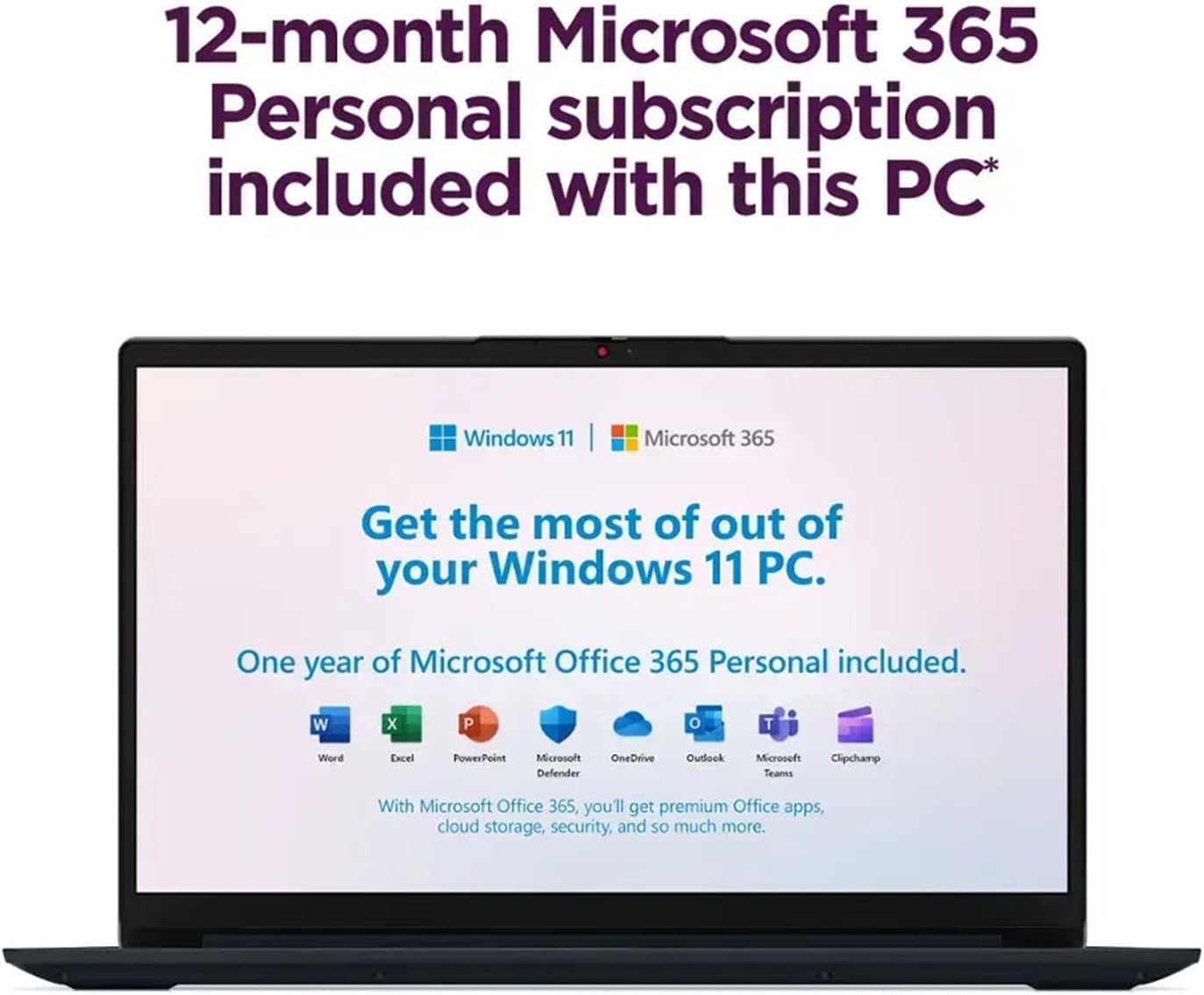 Lenovo IdeaPad 15.6 inch Laptop Computer with Microsoft 365 Home and Business • 8GB RAM • 256GB PCIe SSD • Intel Core • Wi-Fi 6 • 1TB Cloud Storage • 11HR Battery • Windows 11