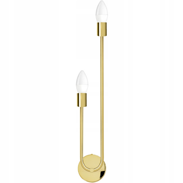 Lampa Ścienna Kinkiet Złoty Nowoczesny Gold Shiny