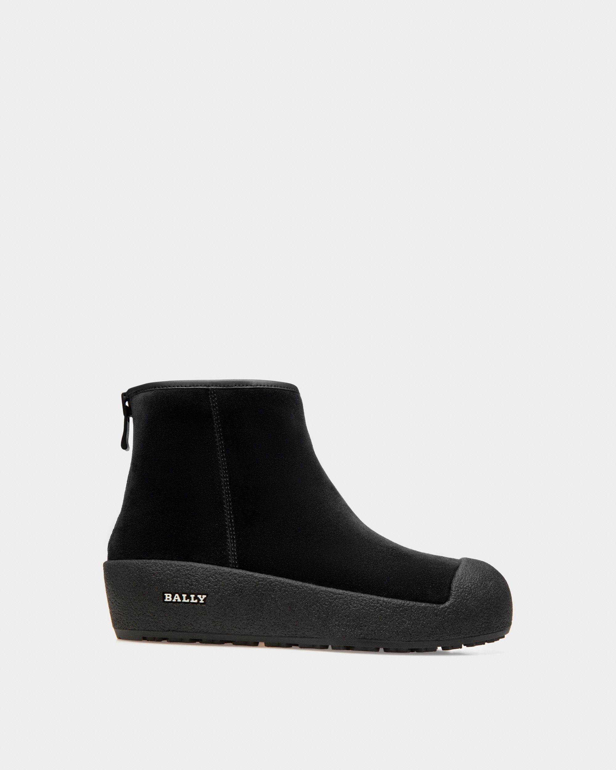 Guard II Leder-Schneestiefel In Schwarz