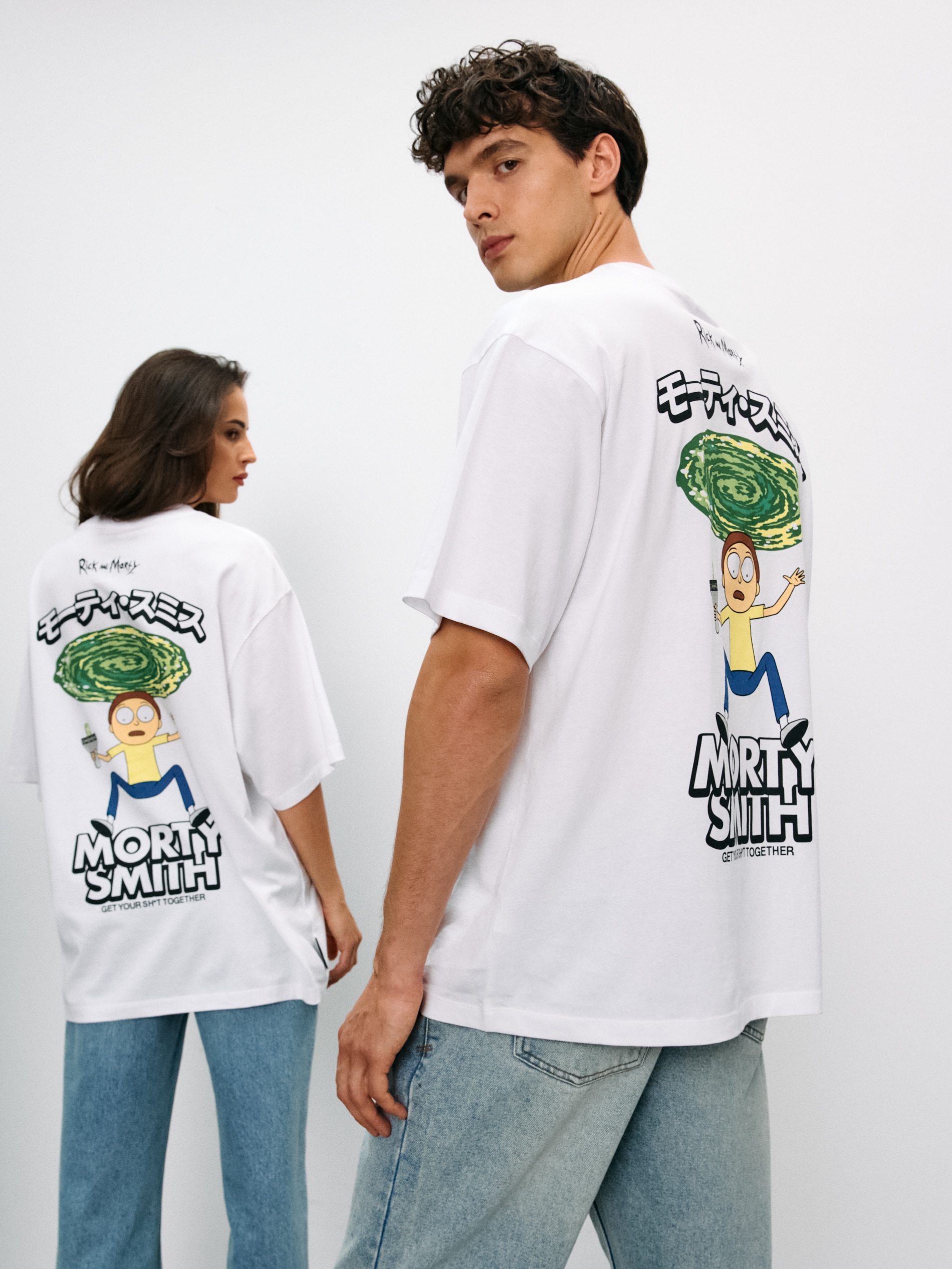 Koszulka z nadrukiem na plecach Rick & Morty