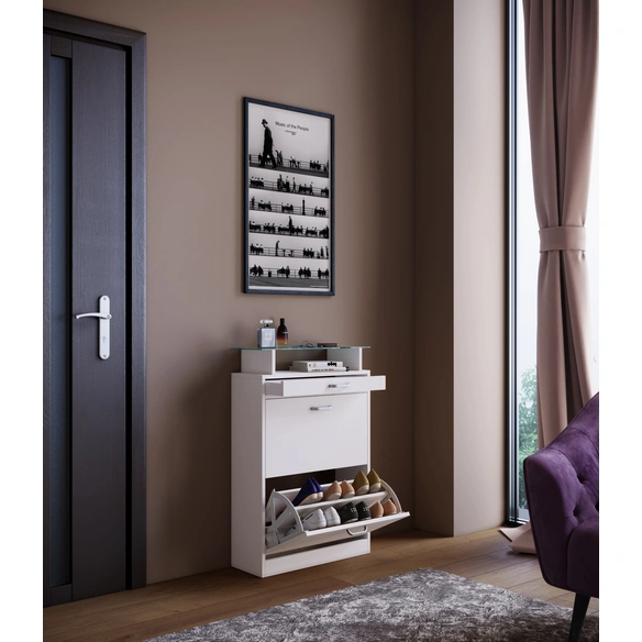 Schuhschrank »Braso«, BxHxL: 22 x 91 x 59 cm, Holzwerkstoff
