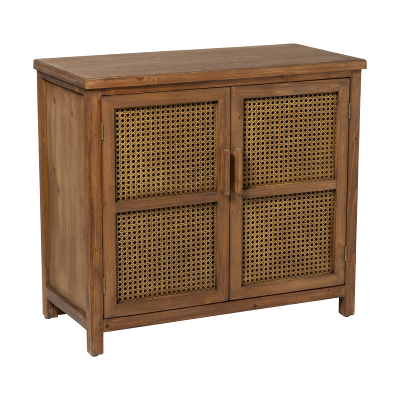 Webbing kast Bandung - bruin - 72x80.5x39 cm