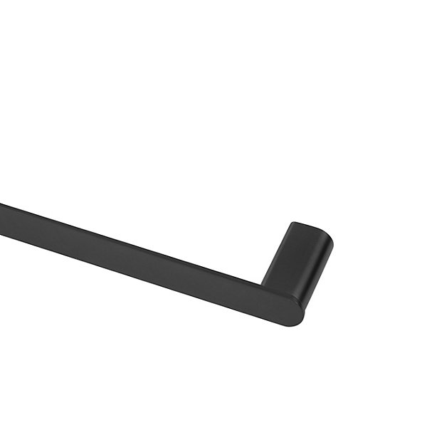 BALNEO - barre porte-serviettes en acier inox noir - porte-serviettes 60 cm QARX inoxydable - barre de salle de bain