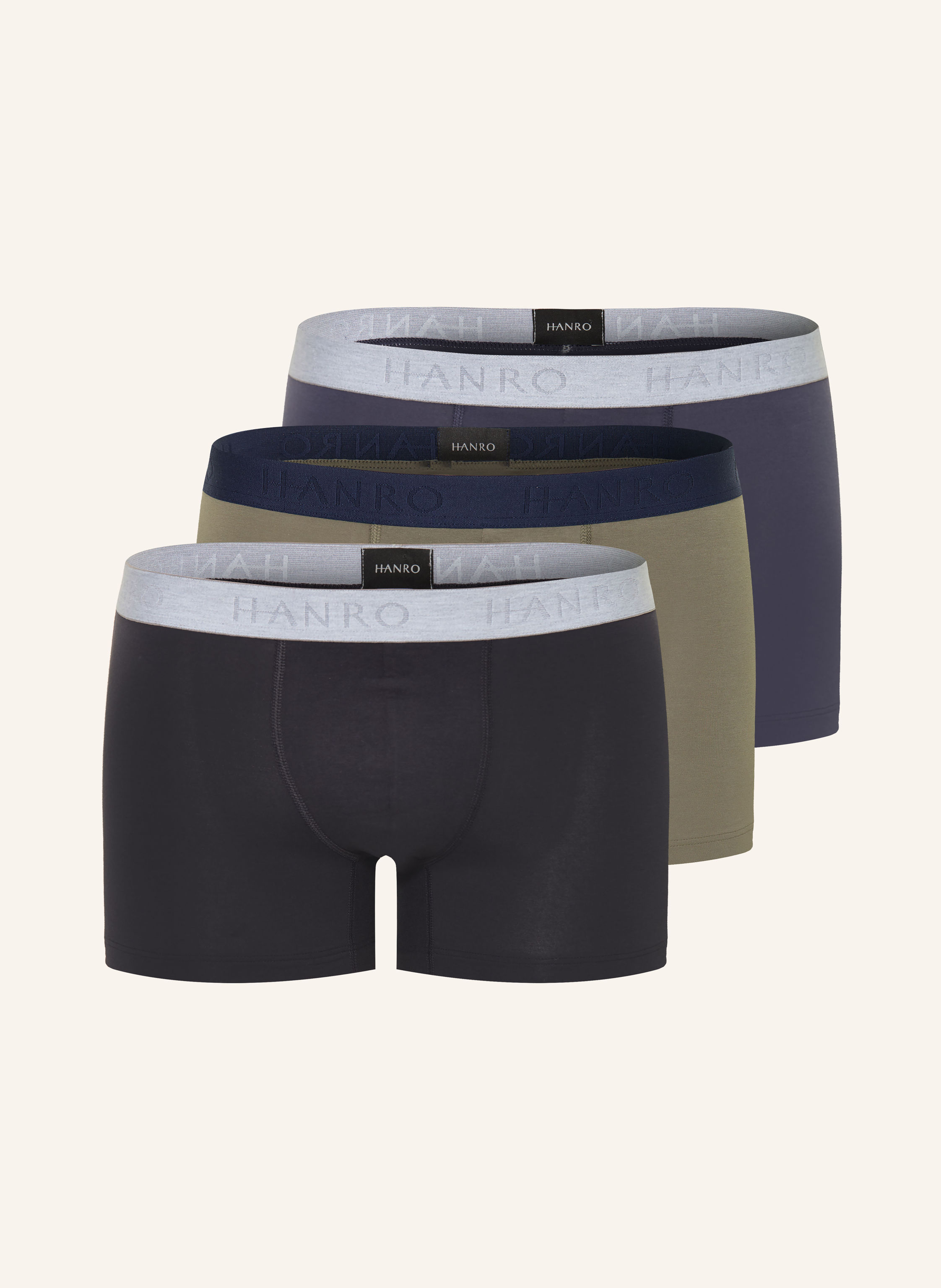 HANRO 2er-Pack Boxershorts COTTON ESSENTIALS