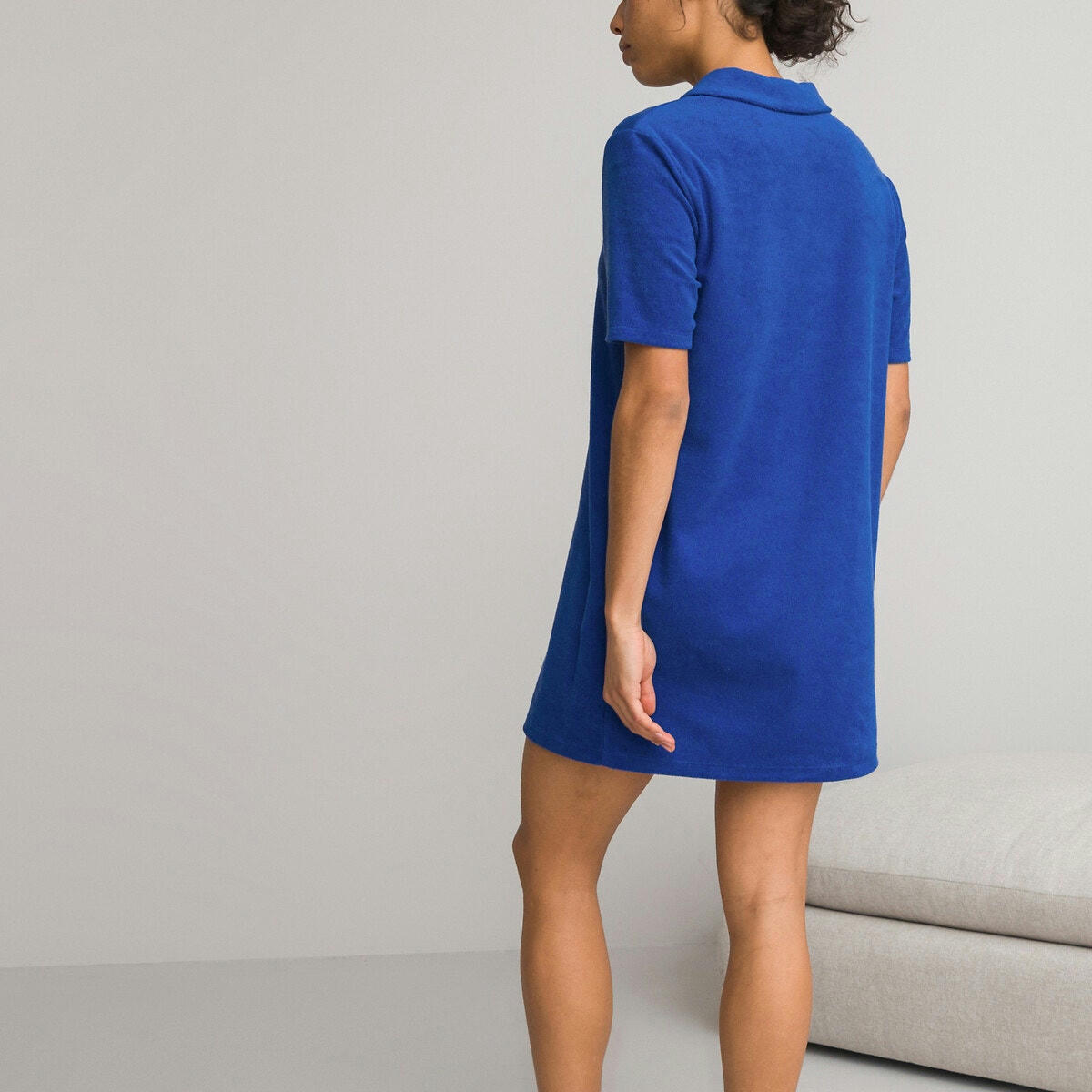 Chemise de nuit, manches courtes maille éponge