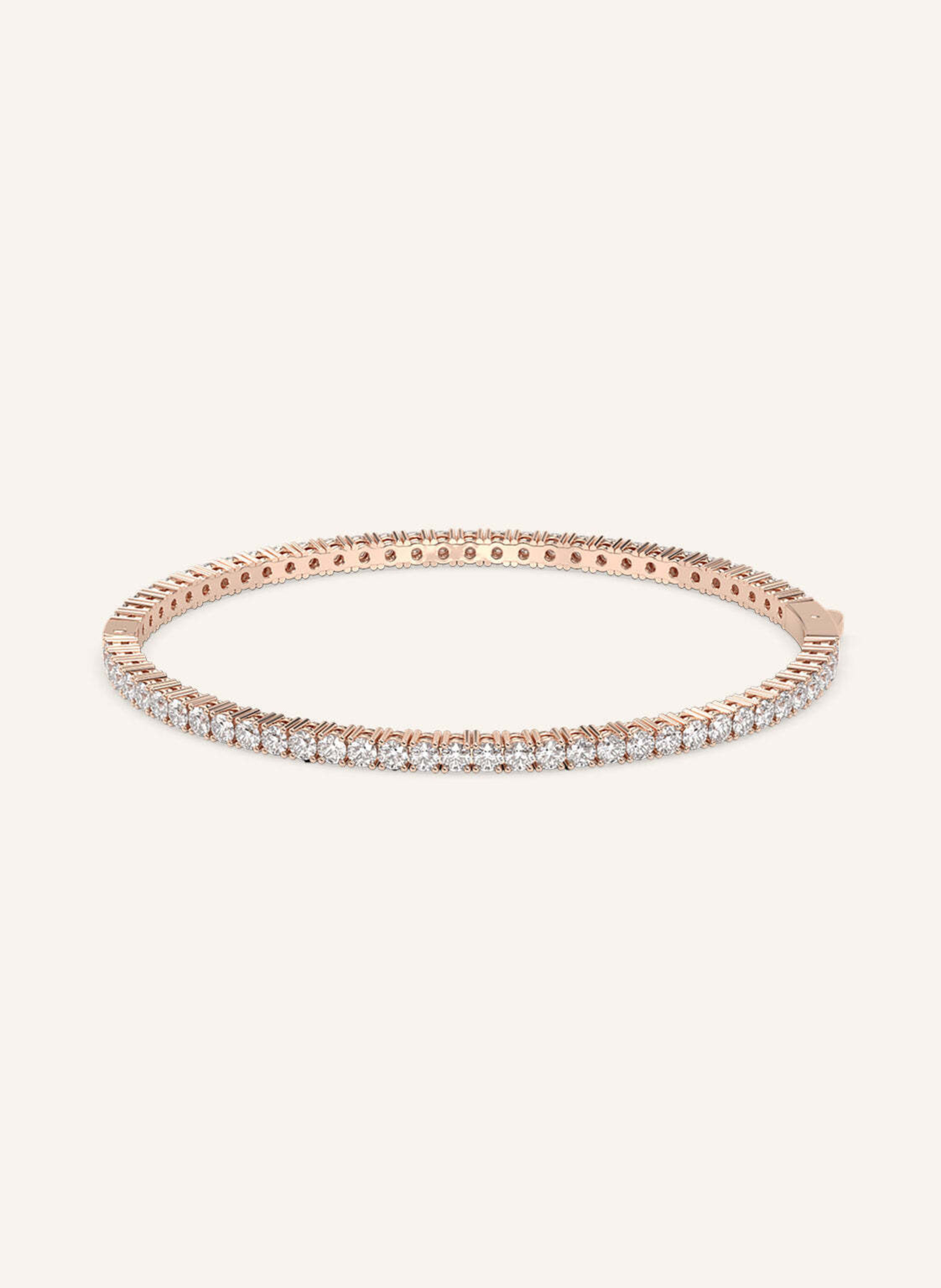 VEYNOU Armreif ETERNAL aus 14 Karat Roségold und 4,0ct. Lab-Grown Diamanten
