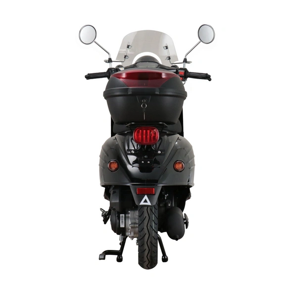 Motorroller »Adria«, 50 ccm, 45 km/h, EURO 5, schwarz, inkl. Windschild und Topcase