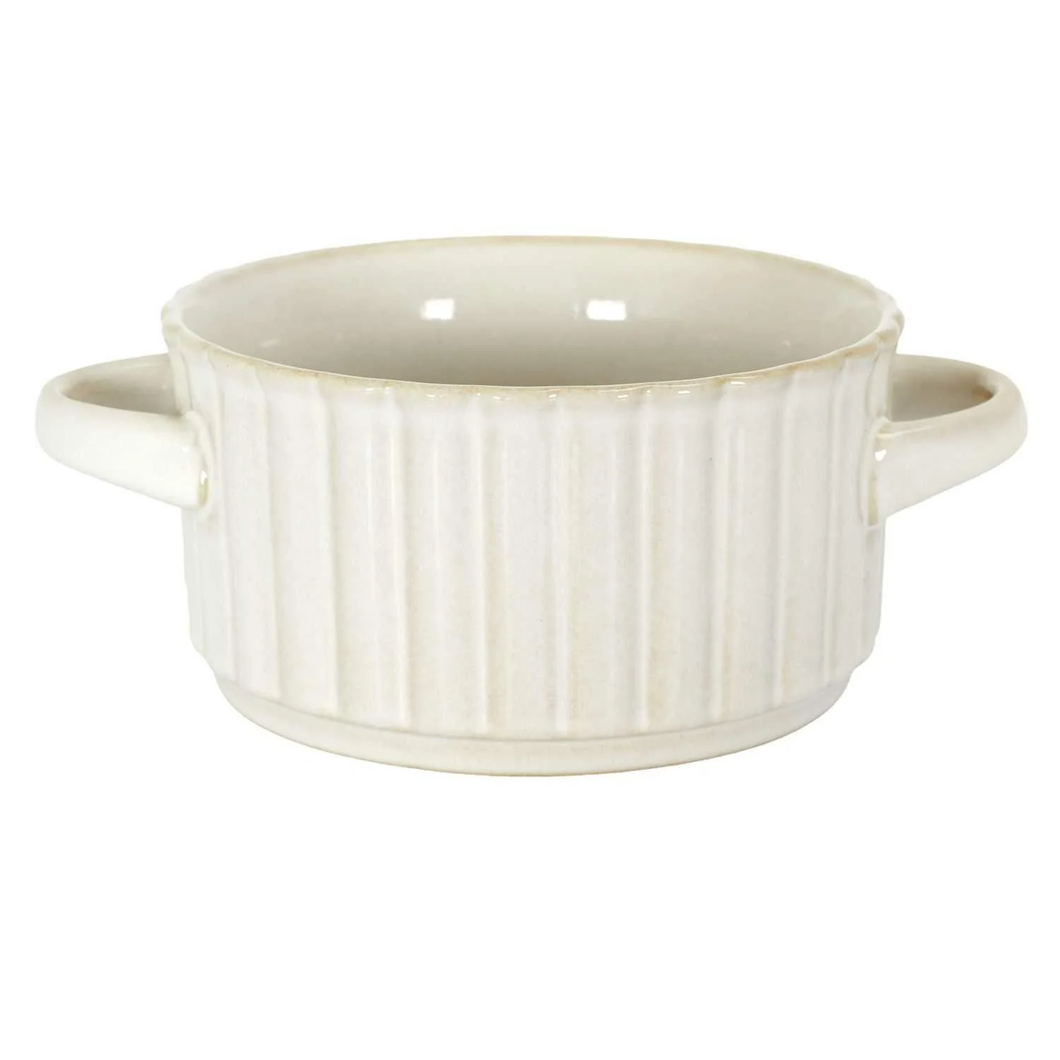 Ceramiczna miska na zupę RUSTICA 13,5 cm beżowa