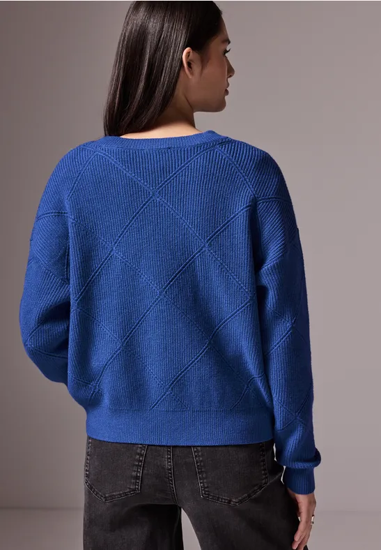 Pullover mit Strukturmuster
