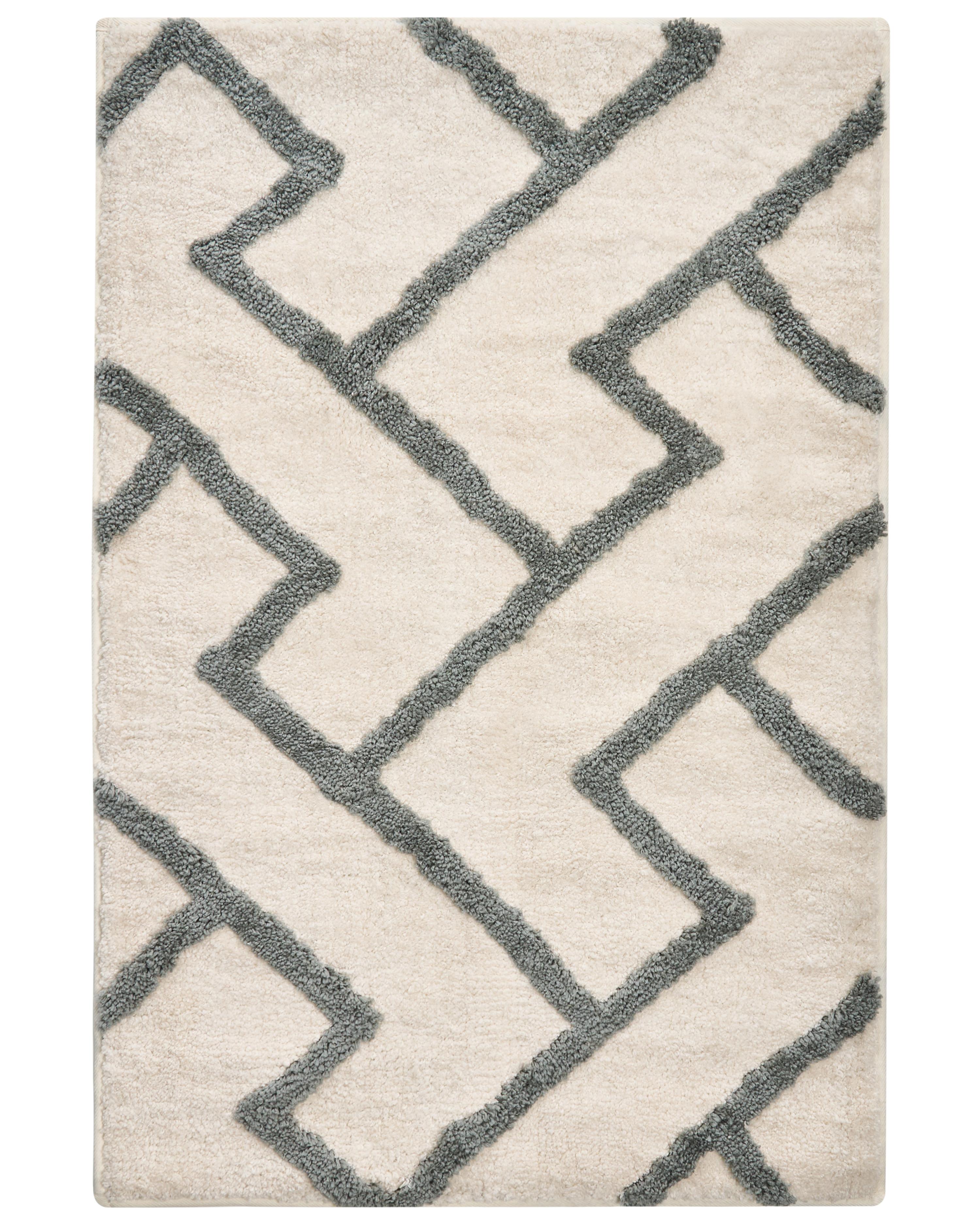 Bath Mat GARHI Beige 60 x 90 cm Cotton