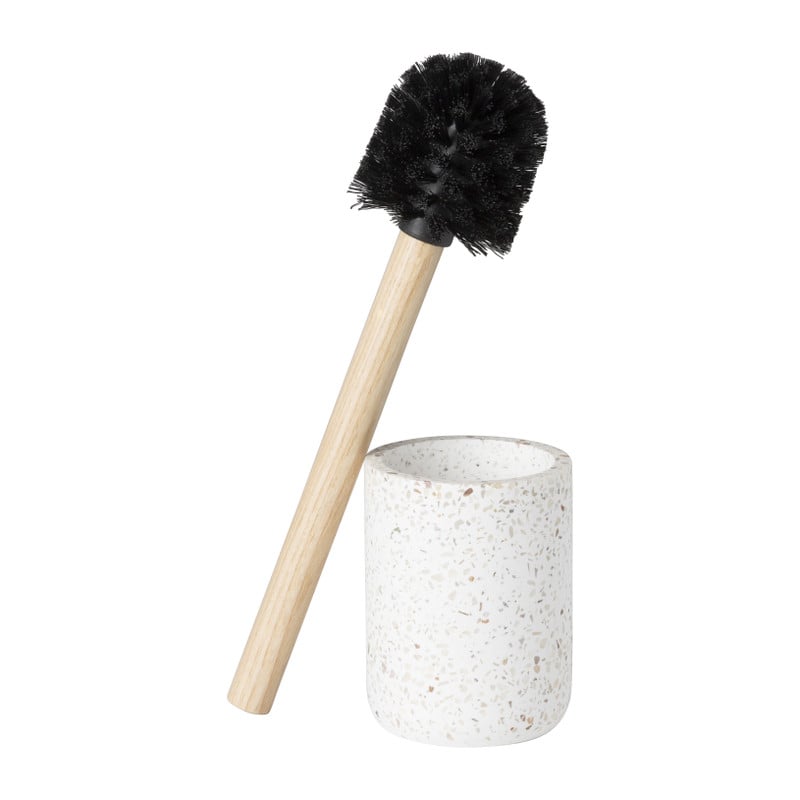 Toiletborstel Terrazzo - wit - &Oslash;10x37.5 cm