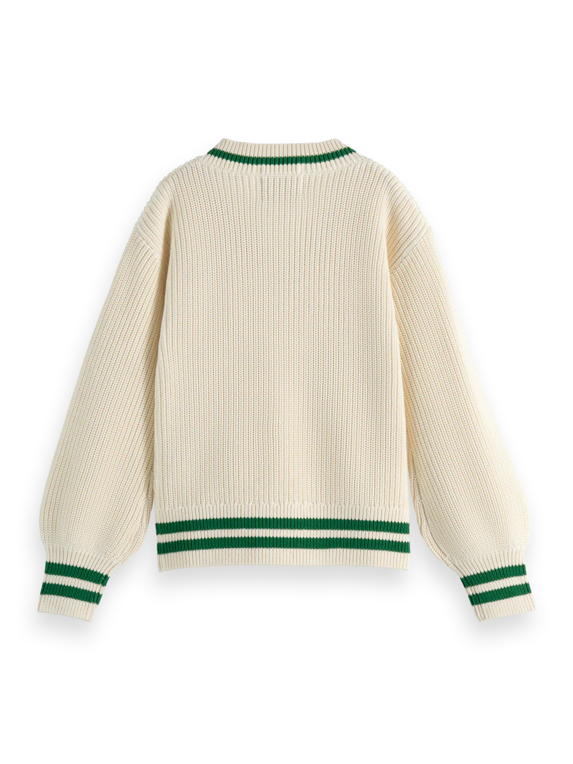 Girls' V-Neck Embroidered Pullover Sweater