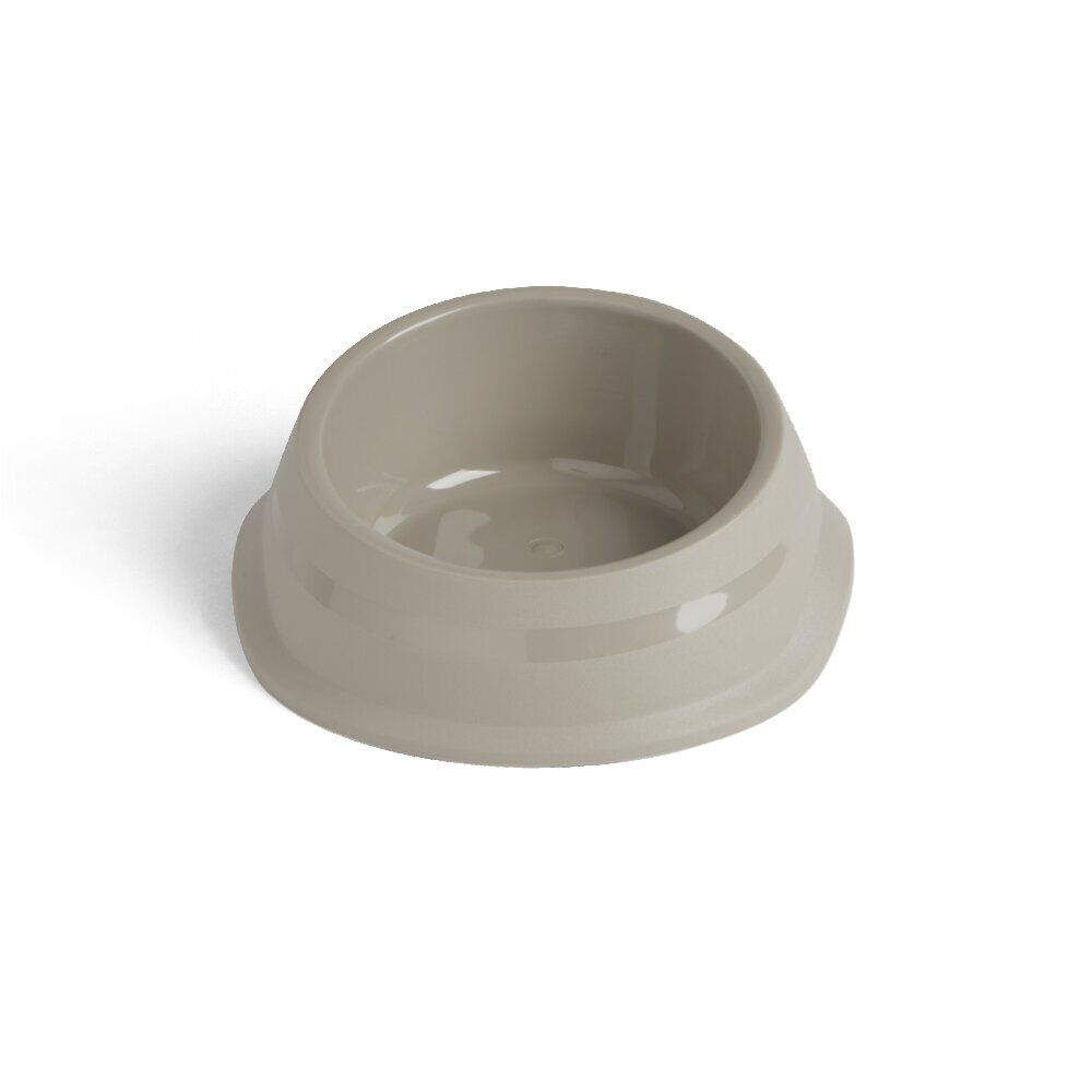 Gamelle antidérapante pour chien plastique gris Ø16xH.6,5cm