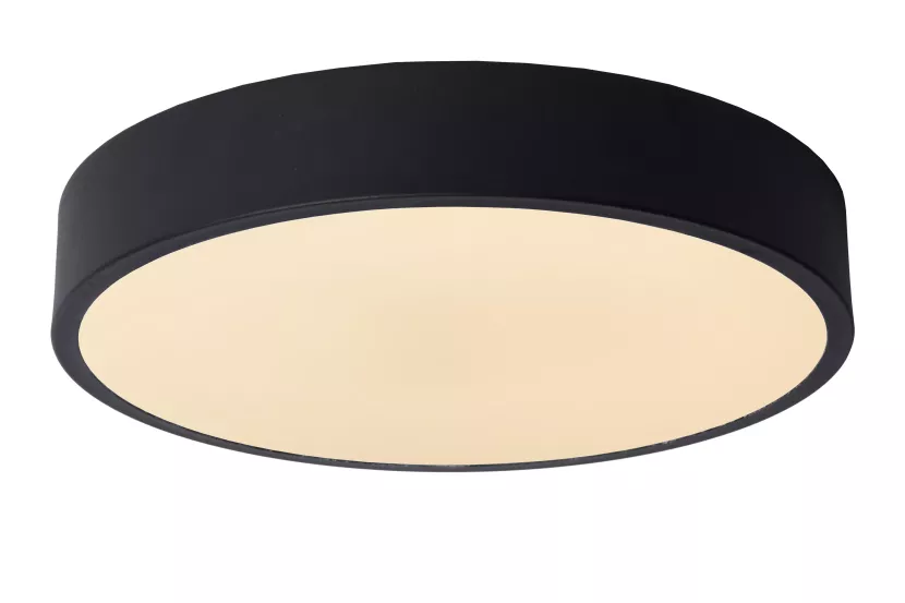 Plafon UNARokrągły czarno-biały LED 1x18W 30cm 1260lm IP20 Lucide