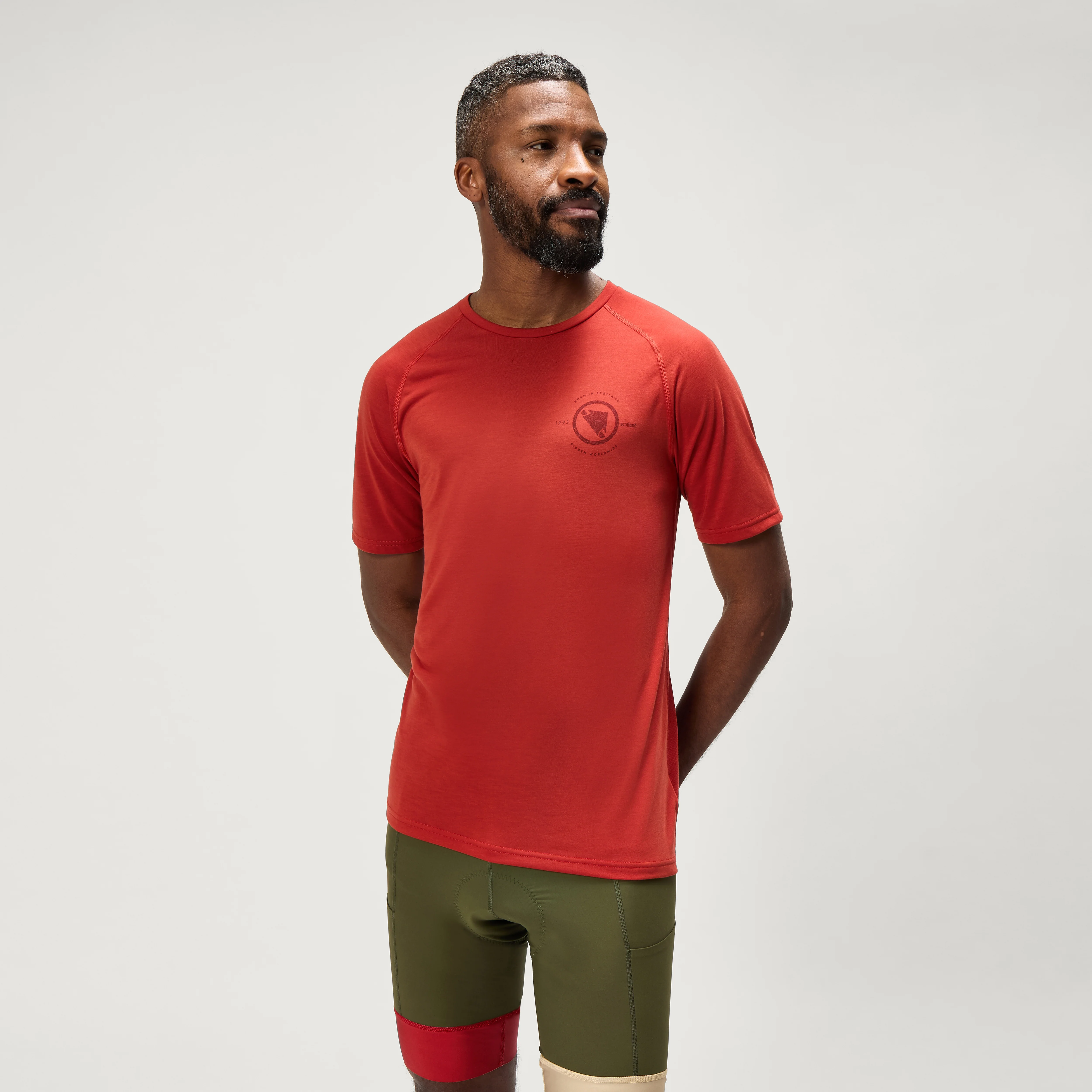 Men's Loop S/S Tech Tee - Brick Red