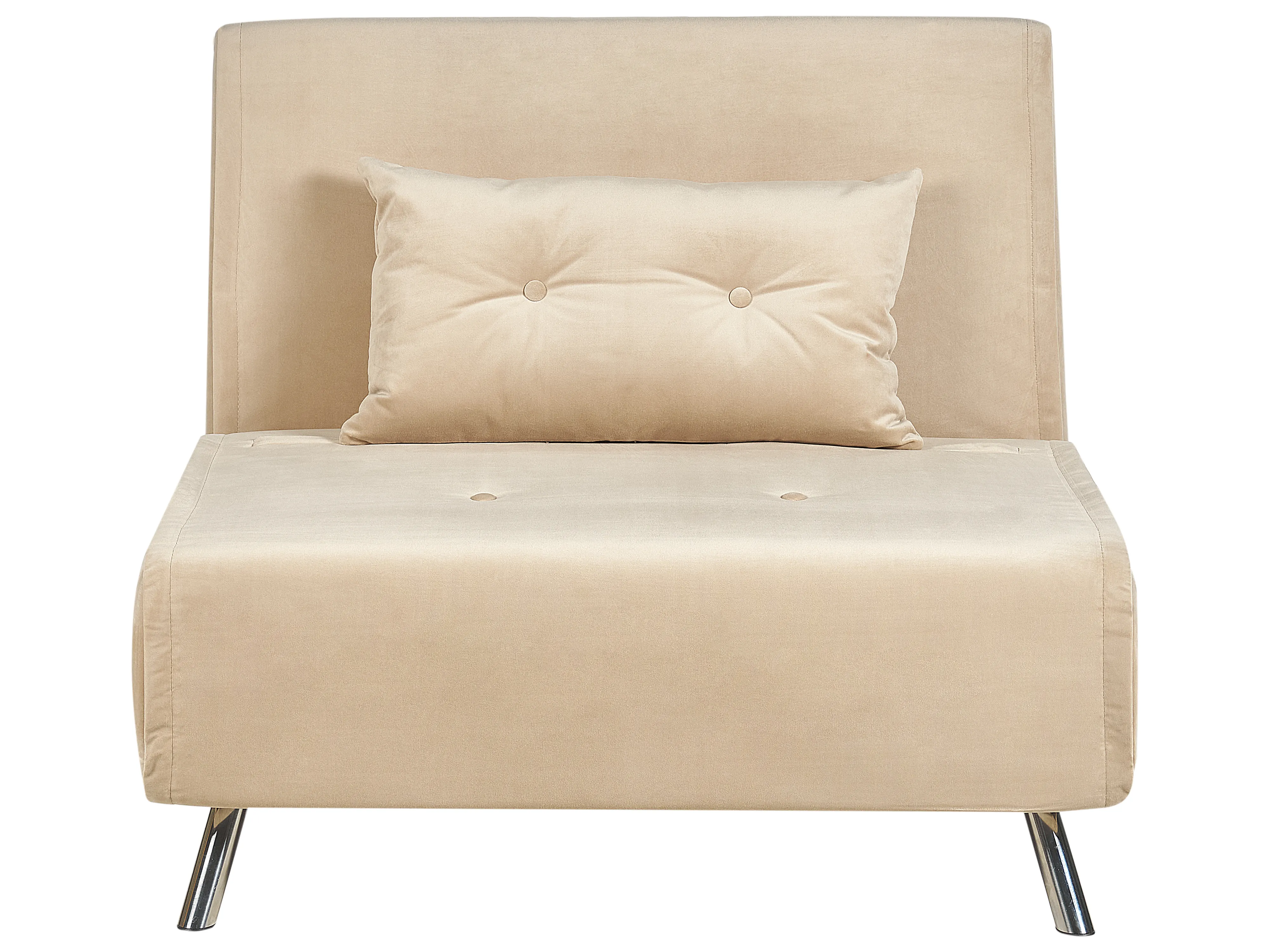 Single Sofa Bed FARRIS Velvet Sand Beige