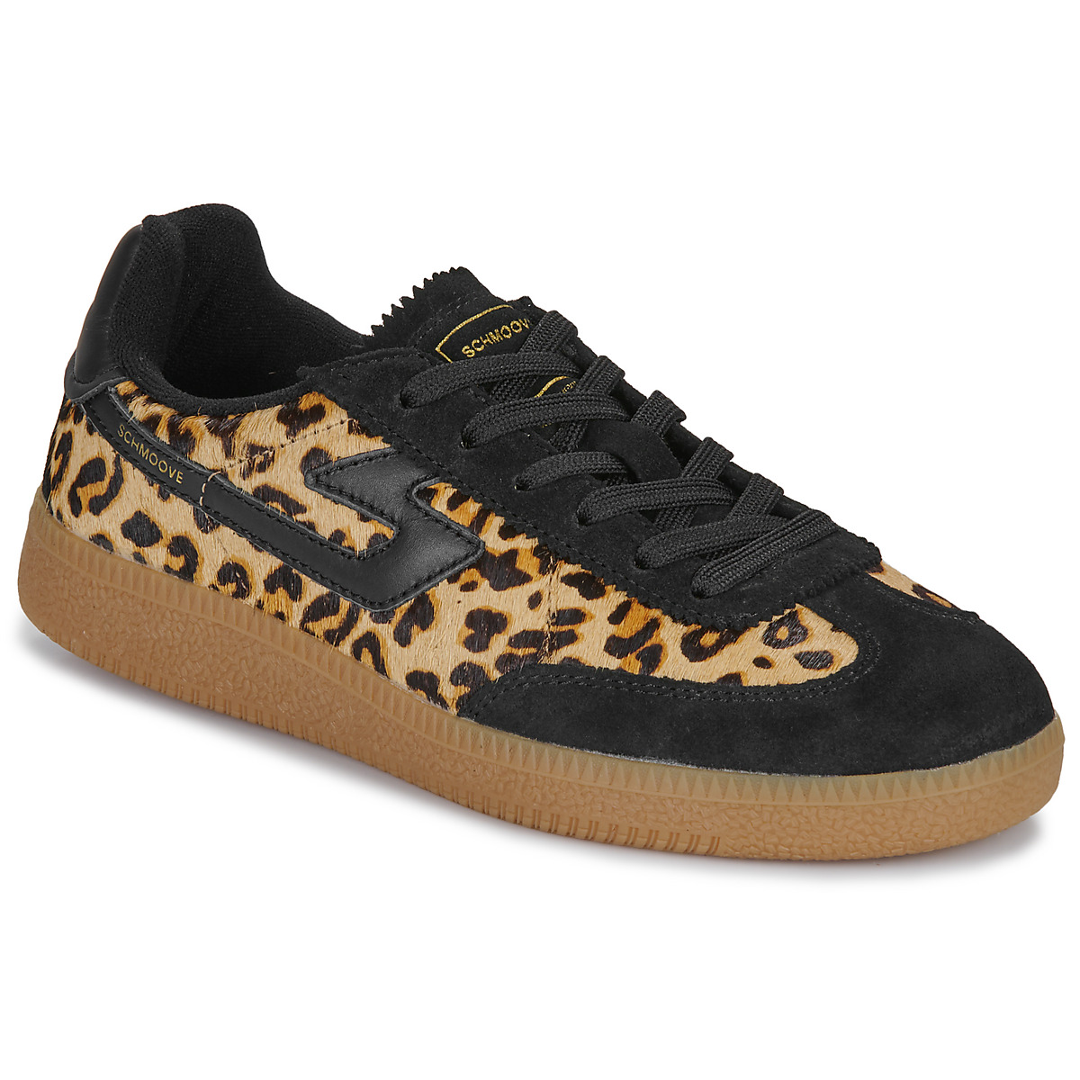 Schmoove - SHEFFIELD JOGGER W - Black / Leopard