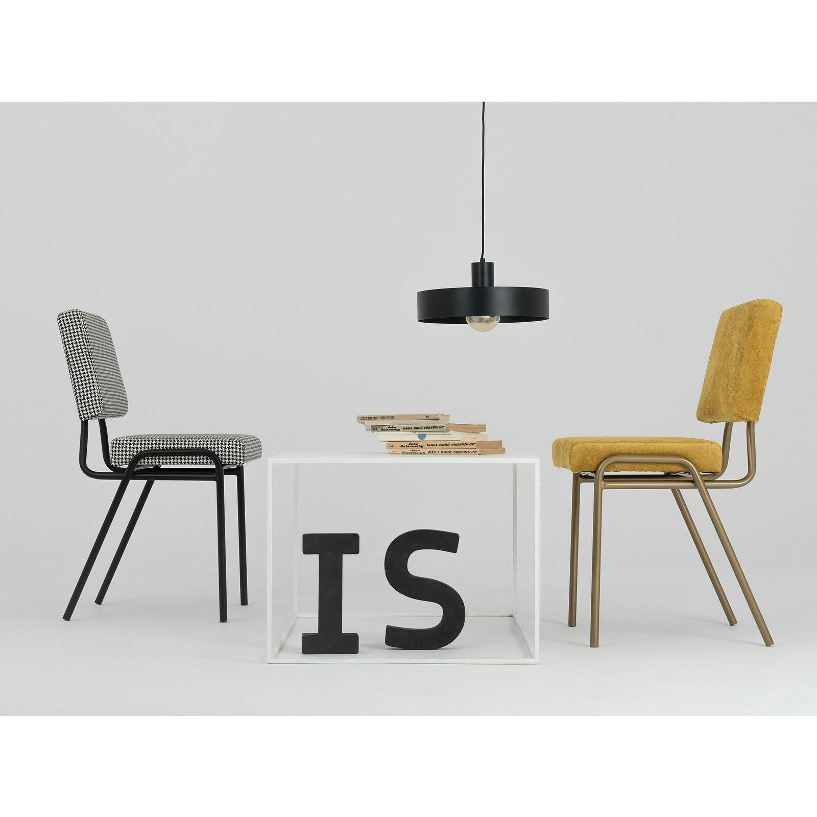 FAY - Suspension Acier Noir 35x35x15 cm