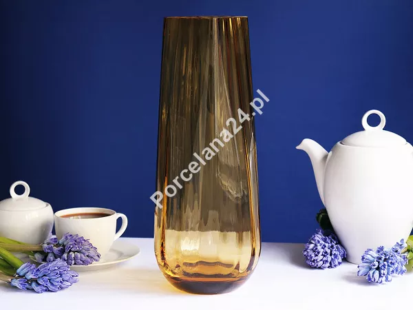Wazon optyk pionowy 35 cm Krosno -Bursztyn 44.WA-D058-0350