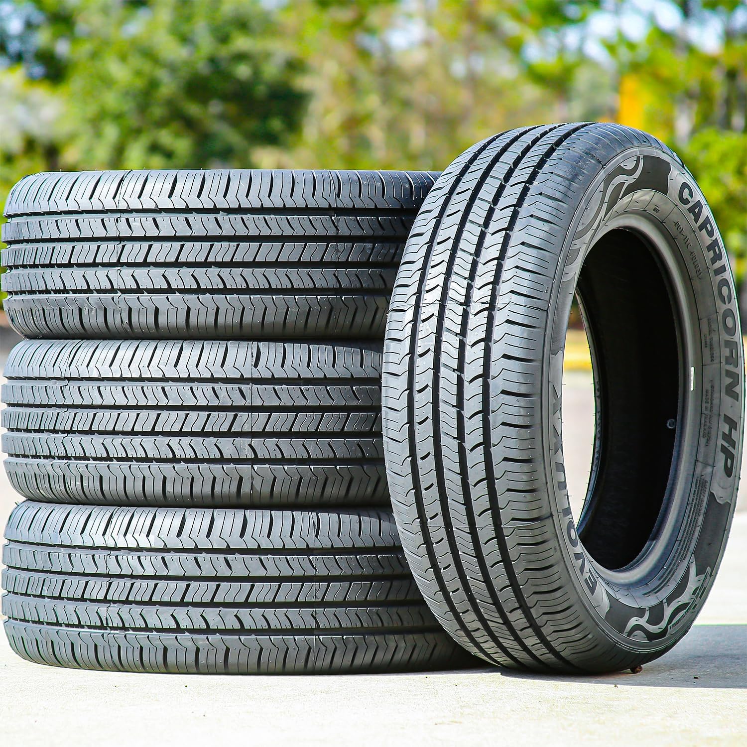 Set of 4 (FOUR) Evoluxx Capricorn HP All-Season Truck/SUV Performance Radial Tires-235/65R18 235/65/18 235/65-18 106H Load Range SL 4-Ply BSW Black Side Wall UTQG 700AA