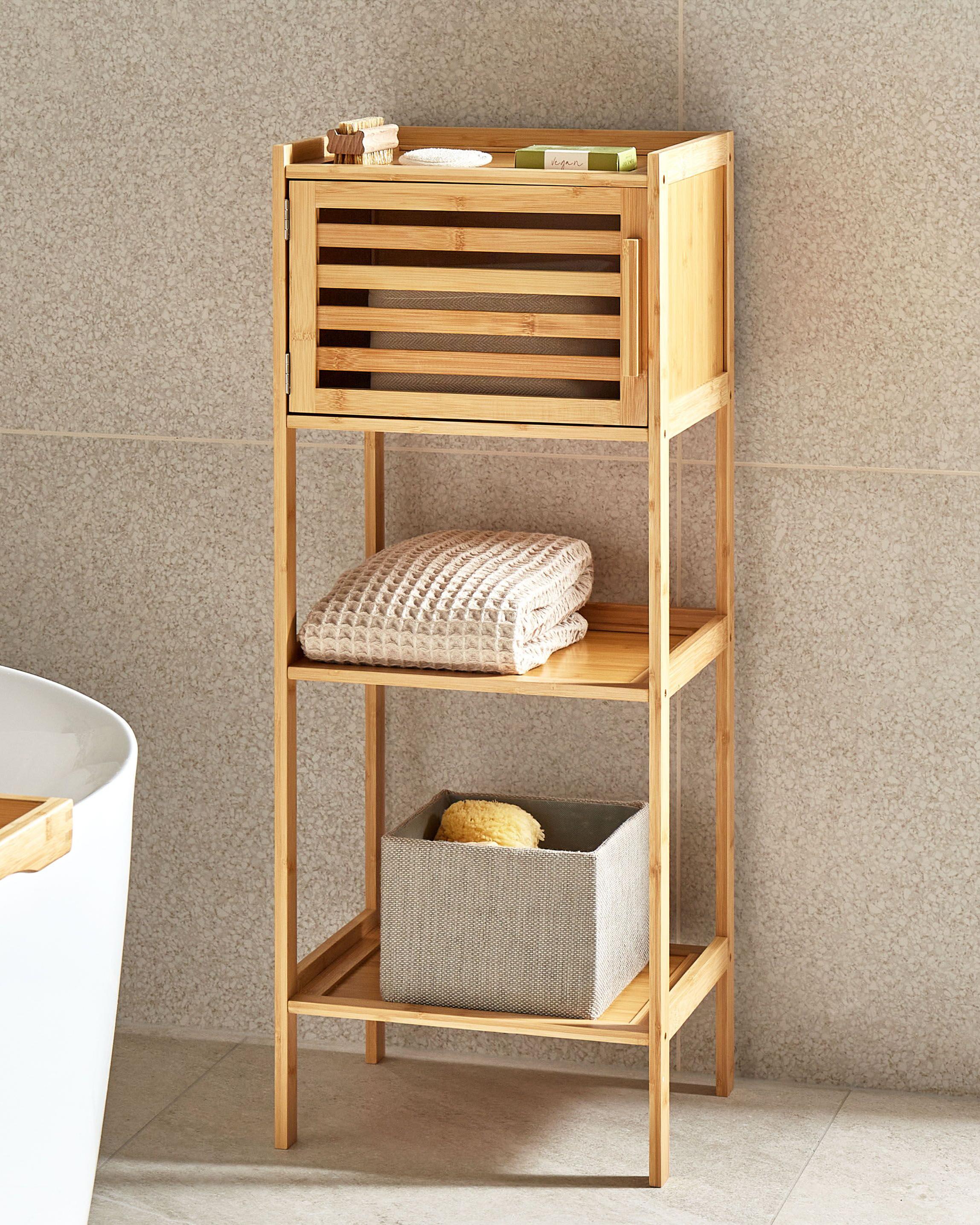 Shelving Unit BECKLEY Bamboo Light Brown