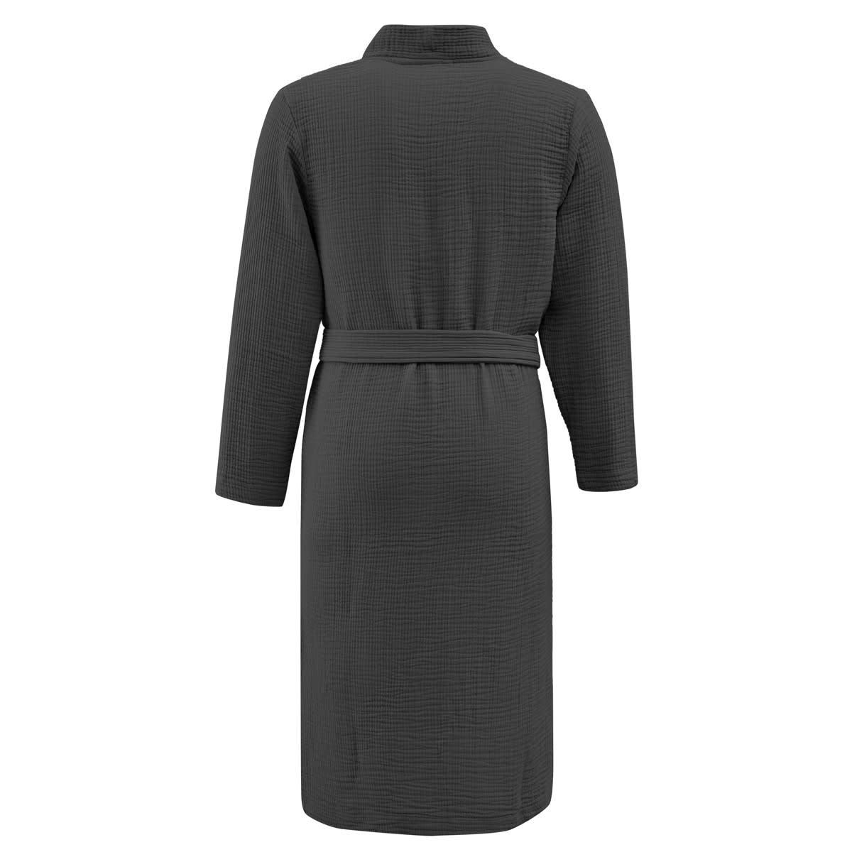 LOFT - Peignoir en gaze de coton  carbone L/XL