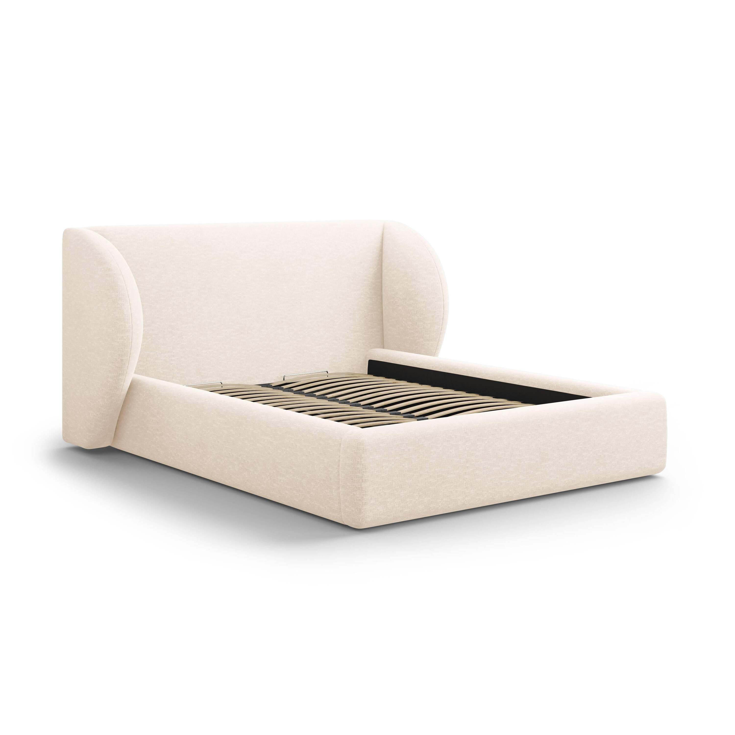 Micadoni Bedframe Miley met Opbergruimte - 160 x 200 cm - Chenille - C