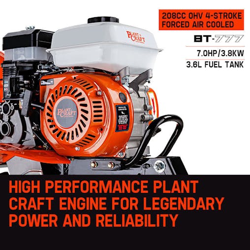 NNEMB 7.0HP Cultivator Tiller Plough Self-Propelled Rotary Rototiller