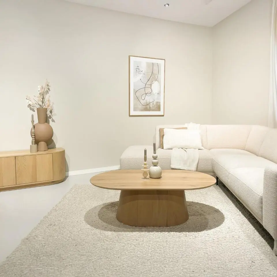 Salontafel Naturel Eiken - 120x70x36cm - Novero