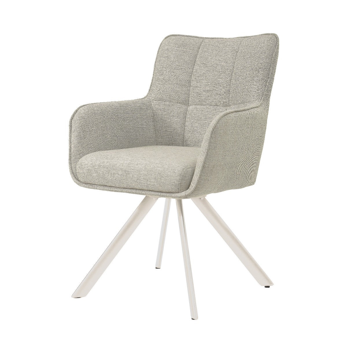 Livingfurn eetkamerstoel Tori Sand - naturel - set van 2