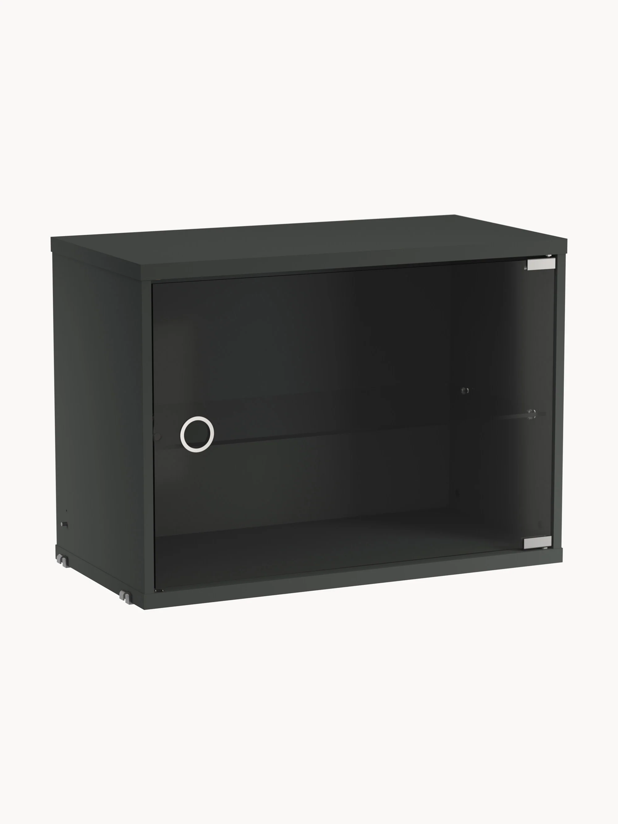 Vitrinen-Schrankelement String System mit Schwenktür, B 58 x T 30 cm