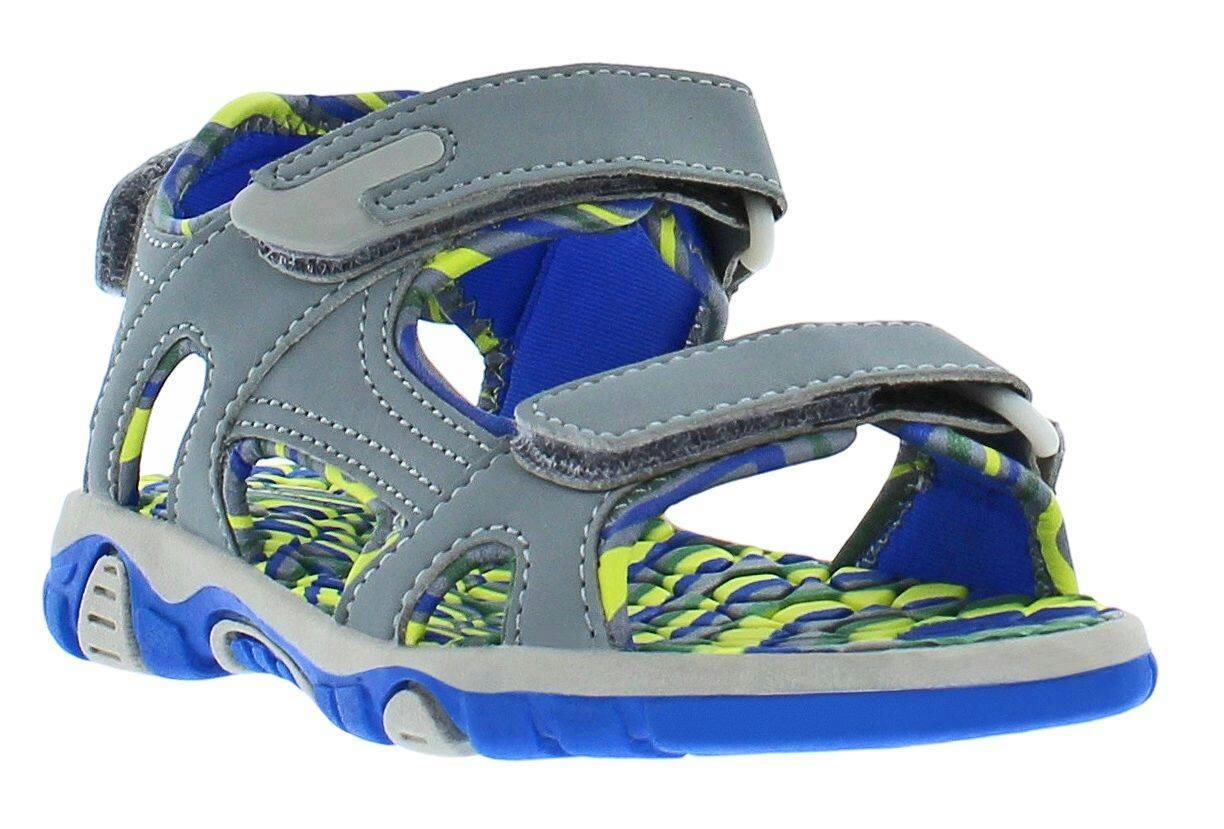 Outbound 3-Strap Adjustable Hiking Sandals, Youth, Grey