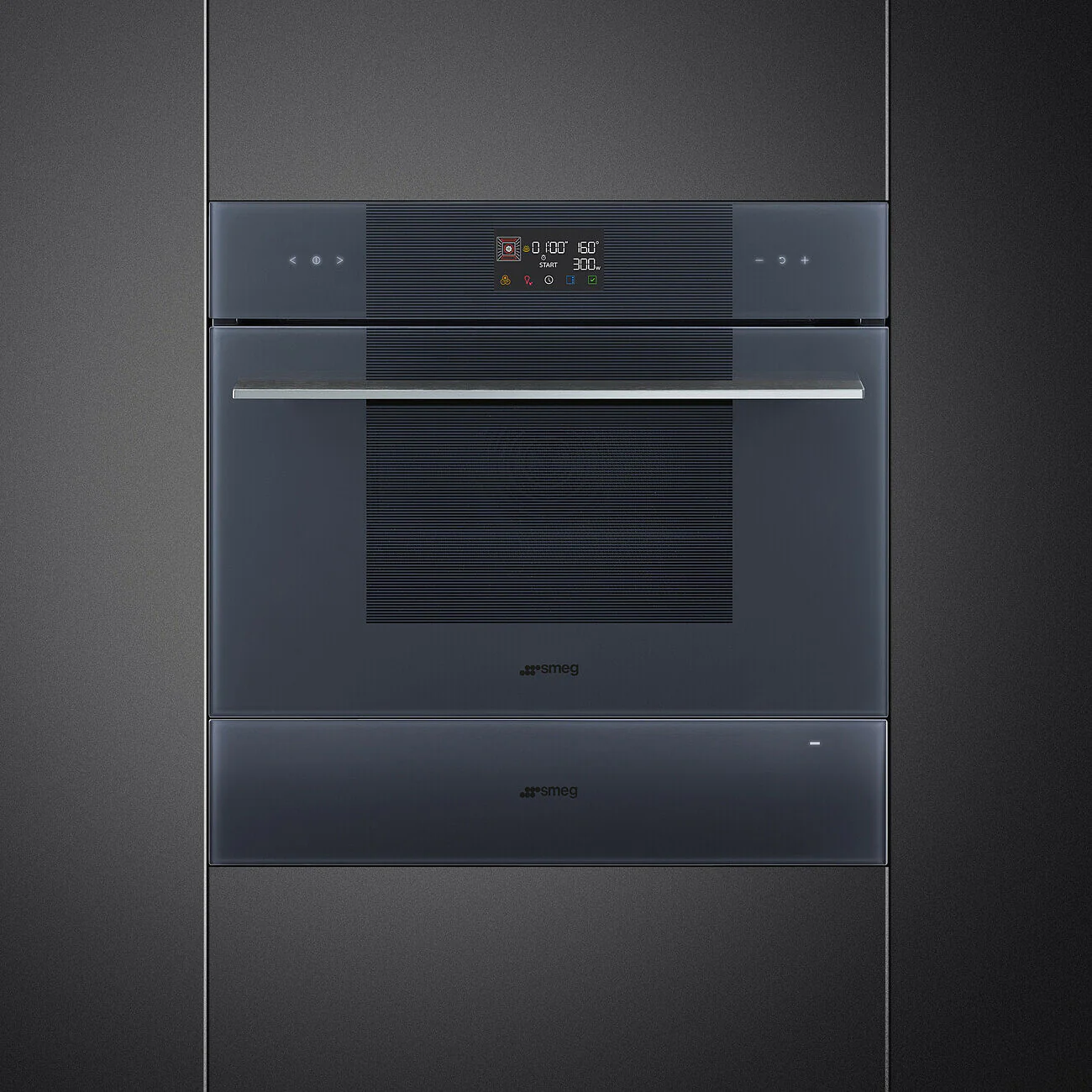 45cm Linea Combi Microwave Neptune Grey