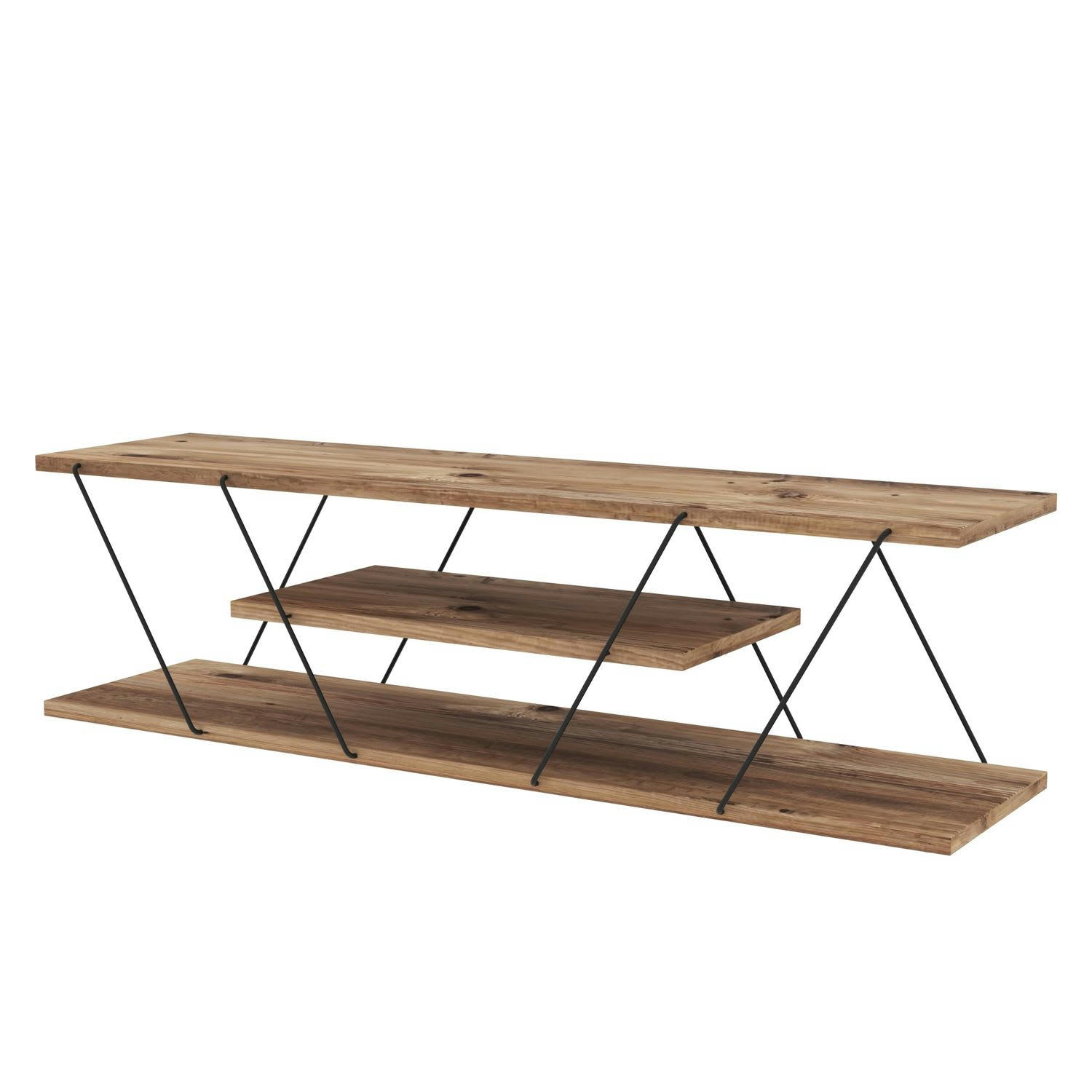CANAZ - Meuble TV de style industriel marron