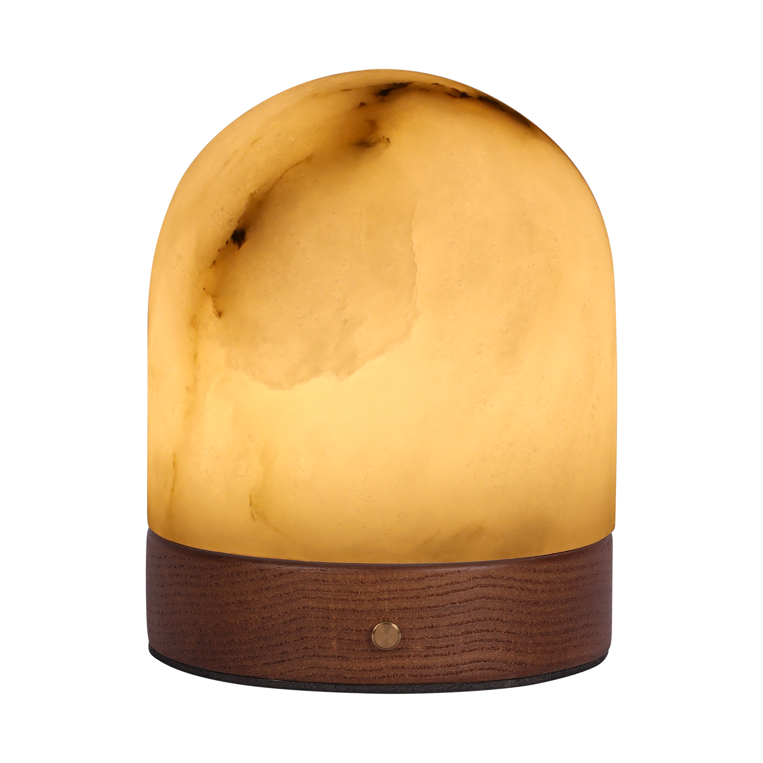 Atmooz Edmonto oplaadbare tafellamp - H12 cm - Eiken & Alabaster