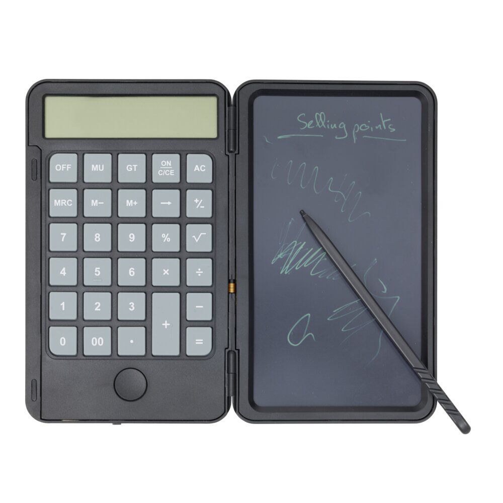 Calculatrice avec tablette d'écriture 15x9cm