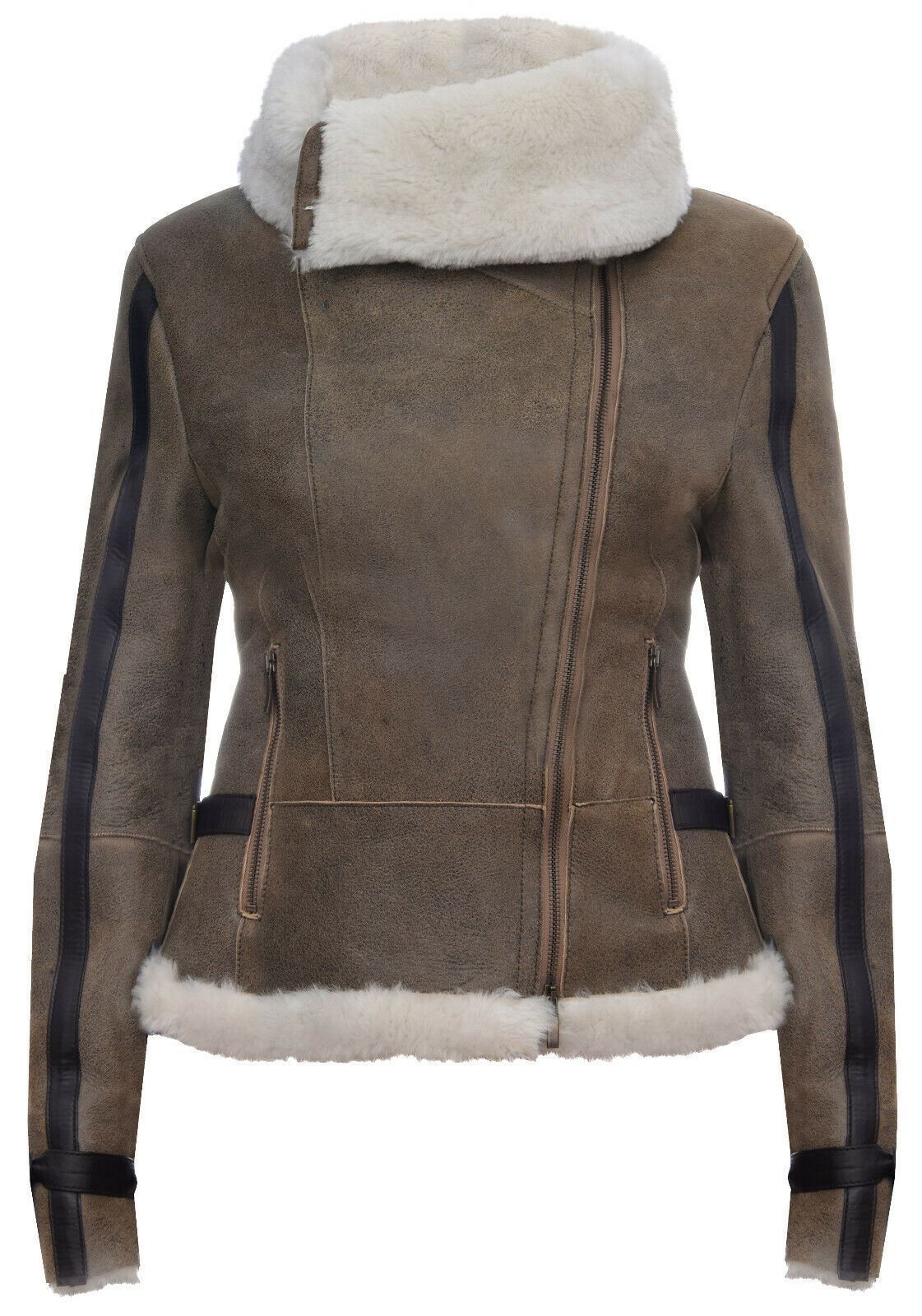 Infinity Leather Merino Sheepskin Aviator Leather Jacket-Petworth