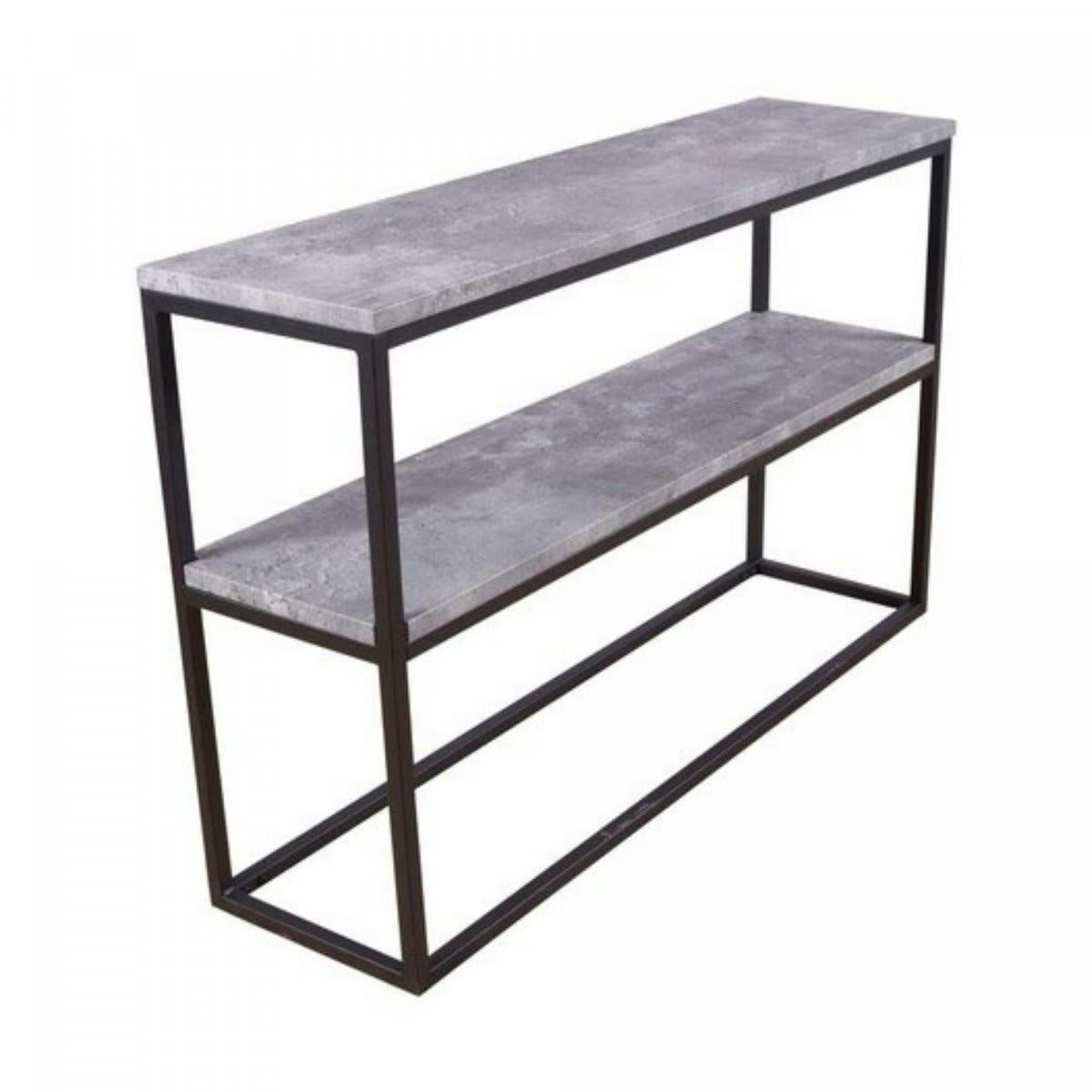 RITZ - Console 2 plateaux effet béton