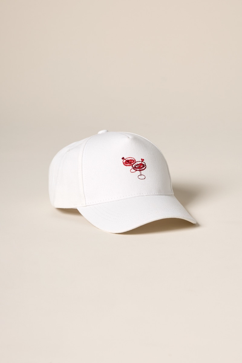Love Martini Embroidered Baseball Hat