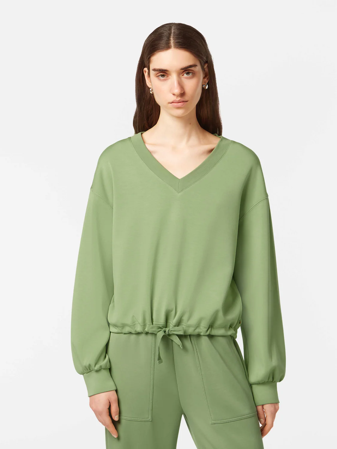 V-Neck Modal Sweatshirt